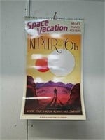 Space vacation NASA travel posters calendar