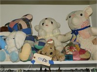 Teddy Bear Mixed Plush Lot- Quilted Bears