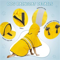 XXL Dog Raincoat Reflective Dog Rain Coat