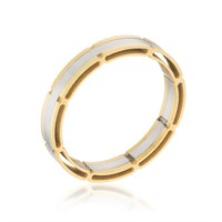 18k Gold Plated Two Tone Band