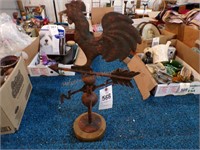 Rooster weather vane stand