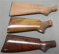 3 Walnut Shotgun Stocks