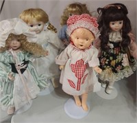 Assorted Dolls, old compo doll