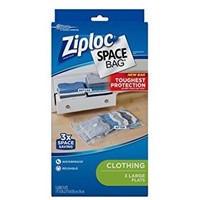 3-Pack Ziploc Space Bags Compression Storage Flat