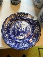 Blue & White Ridgways English Plate