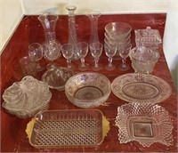 Miscellaneous clear cut glass