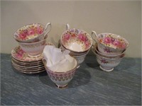 Royal Albert cups and saucers .