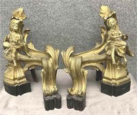 Pair of Antique French Style Andirons