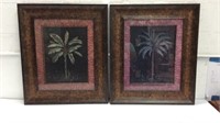 Pair of Palm Tree Prints K15F