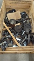Crate of Large Industrial Casters
