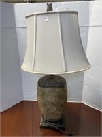 Large Table Lamp with Resin Base, 33 "