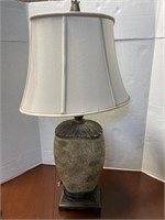 Large Table Lamp with Resin Base, 33 "