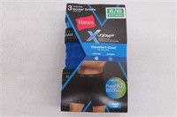 3-Pk Hanes Men's XL Long Leg Boxer Brief, X-Temp