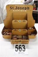Vintage Metal St. Joseph Aspirin Display with