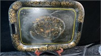 Vintage Tole Hand Painted Tray