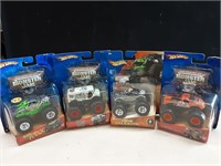 4PC MONSTER JAM HOT WHEELS 2004-2005