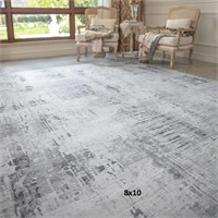 RESARE Modern Abstract Area Rugs 8x10 Distressed R