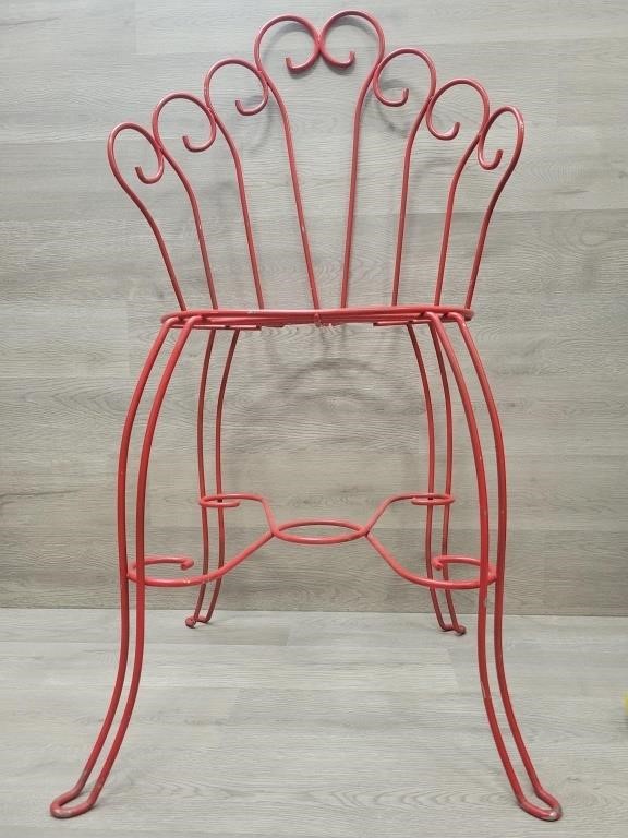 Ice Cream Parlor Chair/ Plant Stand