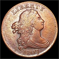 1807 Draped Bust Half Cent CLOSELY UNCIRCULATED