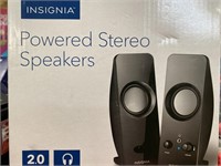 INSIGNIA POWERED STERO SPEAKERS RETAIL $20