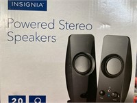 INSIGNIA POWERED STERO SPEAKERS RETAIL $20