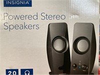 INSIGNIA POWERED STERO SPEAKERS RETAIL $20