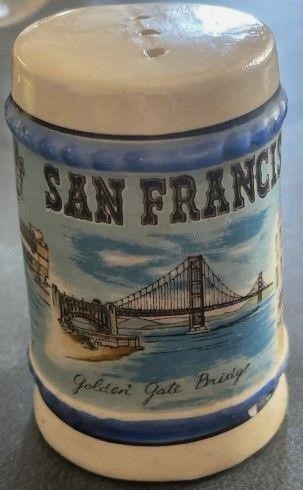 Vintage San Francisco Souvenir Salt Pepper Shaker