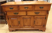 Vintage Tell City maple farmhouse buffet