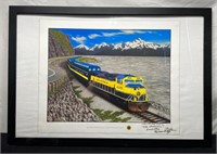 Conductor Signed Alaskan Rail Road Print