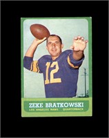 1963 Topps #38 Zeke Bratkowski EX to EX-MT+