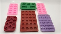 Assorted Silicon Molds For Crafts Or Baking Or Ice
