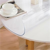 44 Inch Clear Round Table Cover Protector  2mm Thi