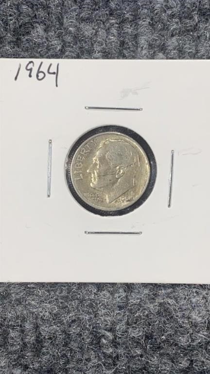 1964 Roosevelt Silver Dime