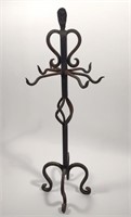 Antique Wrought Iron Fireplace Tool Stand