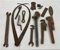 Group of Rusty Gold, Wrenches, Etc.