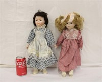 2 Vintage Porcelain Dolls, Has Stains
