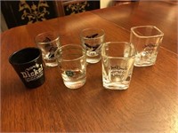 Large lot of shot glasses- Jack Daniels, Dickel ae