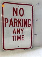 No Parking Sign - Metal Traffic Sign