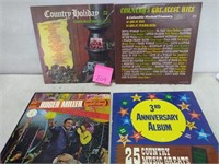 4 vintage record albums