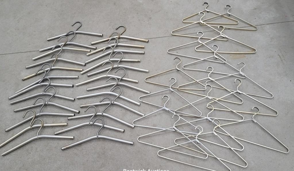 MCM commercial Chrome coat hangers from Moretti's