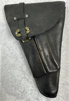Swedish Army Black Leather Gun Holster