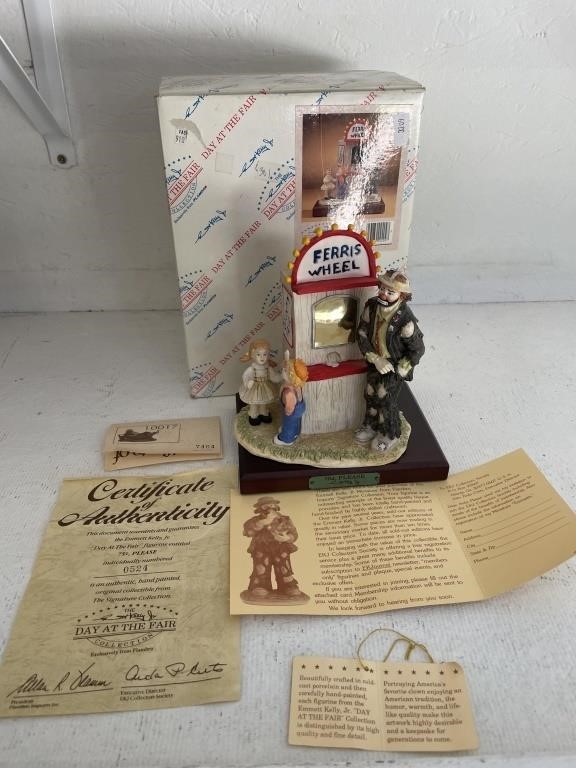 Vintage Emmett Kelly Day at the Fair Figurine