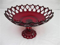 Westmoreland Red Pedestal Bowl/Compote