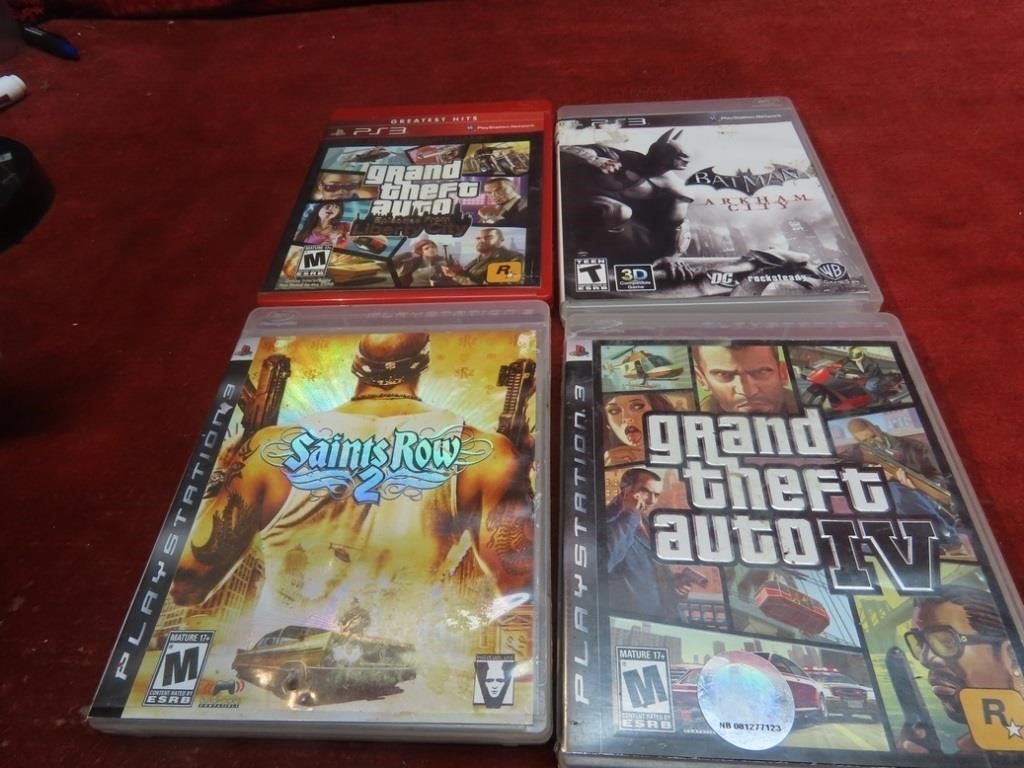 (4)PS3 games.