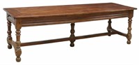 FRENCH PROVINCIAL FARMHOUSE TABLE, 19TH C.