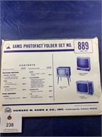 Vintage Sams Photofact Folder No 889 TVs