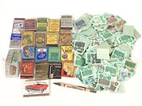 Advertisement Matchbooks, Sales Tax Receipts