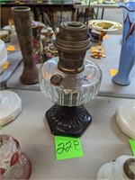 Aladdin Corinthian Oil Lamp w/ Black Crystal Base