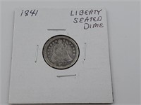 1841 US Liberty Seated Dime