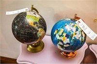 (2) Small Decorative Globes, Appox. 12"Tall